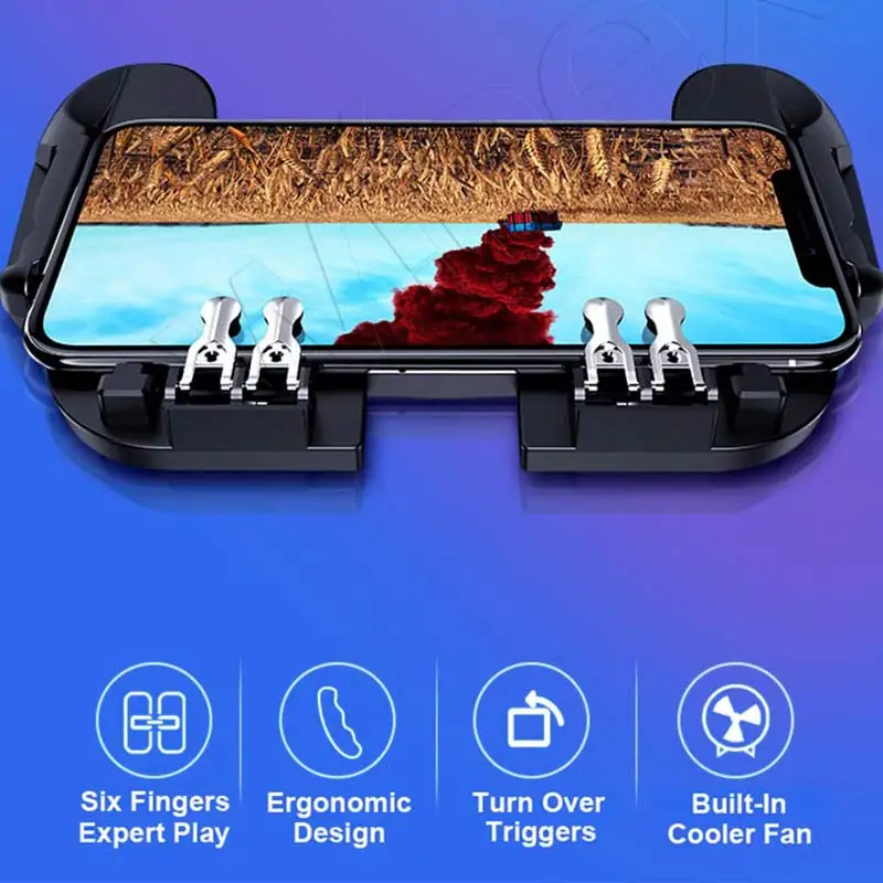 Геймпад Pubg контроллер с охлаждающим вентилятором Android джойстик мобильный контроллер портативная игра I Phone Millet