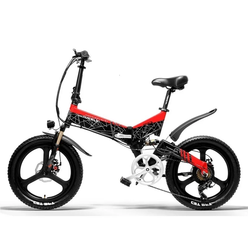 folding 20'' 400W Aluminum alloy full suspension G650 ebike 13ah L G Lithium Battery