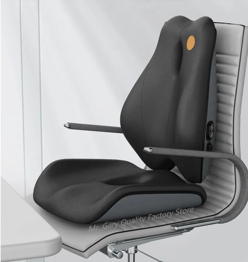 Memory Foam Office Chair Cushion Support Waist Back Orthopedic Pillow Lumbar Massage Hip Coccyx Pillow Car Seat Cushion Set Pad 2