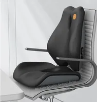 Memory Foam Office Chair Cushion Support Waist Back Orthopedic Pillow Lumbar Massage Hip Coccyx Pillow Car Seat Cushion Set Pad 2