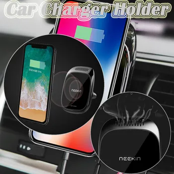 

Wireless Car Charger Magnetic Phone Holder Air Vent Mount Car Scent Diffuser 3 In 1 Fast Car Charger For Samsung For Iphone#yl10