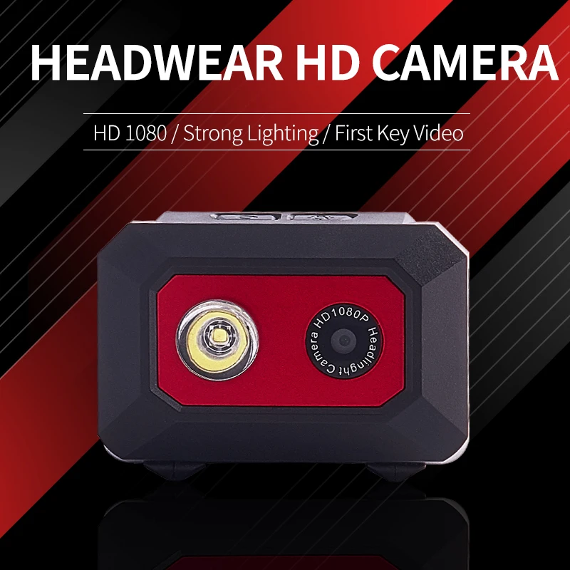 1080P HD Head-mounted Camera for Night Work Recreation Outdoor Sport Camcorder LED Vision Cam Support TF/SD Card | Автомобили и