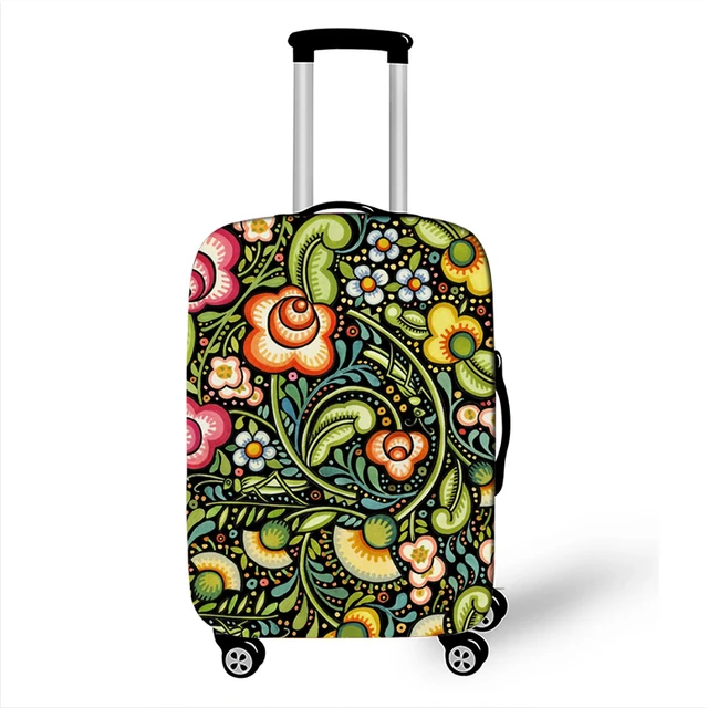 Fashionable Bohemian Printed Leather Suitcase Cover for Travel