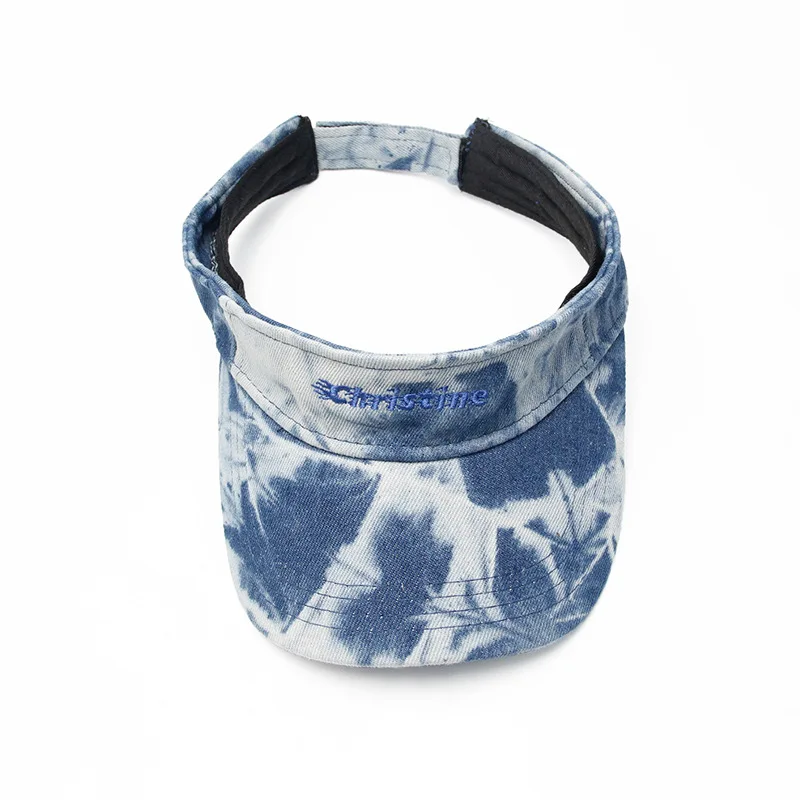 Новинка, джинсовая бейсболка с вышивкой tie dye, мужская и женская бейсболка с пустым верхом, Рыбацкая шапка Bucke, кепки gorras hombre Snapback - Цвет: photo color