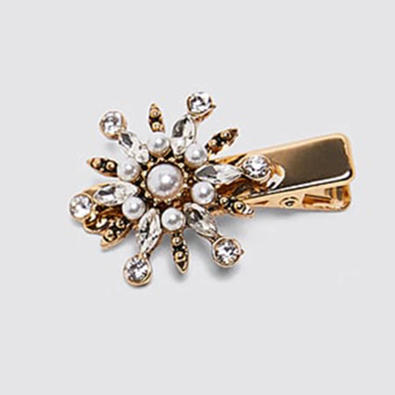 Elegance ZA заколка для волос кристаллы заколка для волос шпилька для волос аксессуары для укладки волос для женщин и девочек ювелирное изделие подарок - Окраска металла: 16