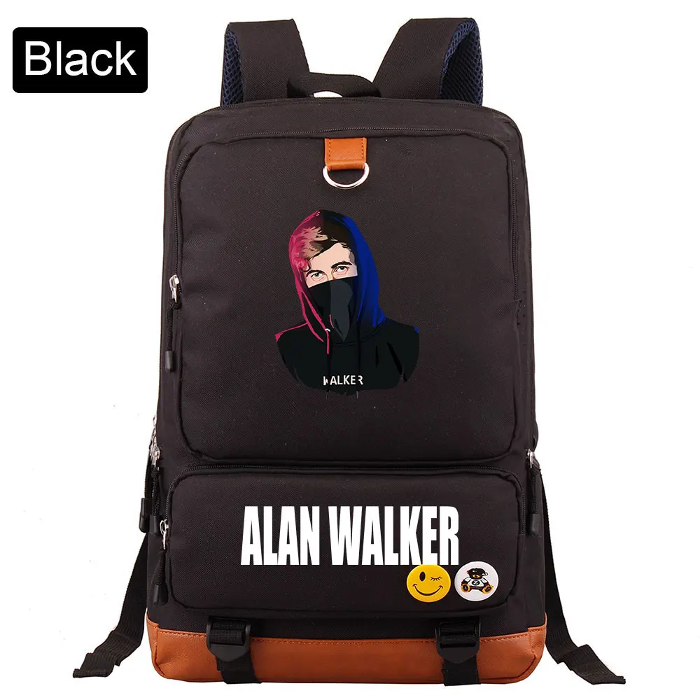 D42 -17 Музыка DJ Fade Alan Walker письмо мальчик девочка Книга школьная сумка женский рюкзак подростковые школьные сумки мужские Студенческие Лоскутные рюкзаки - Цвет: D42 -17