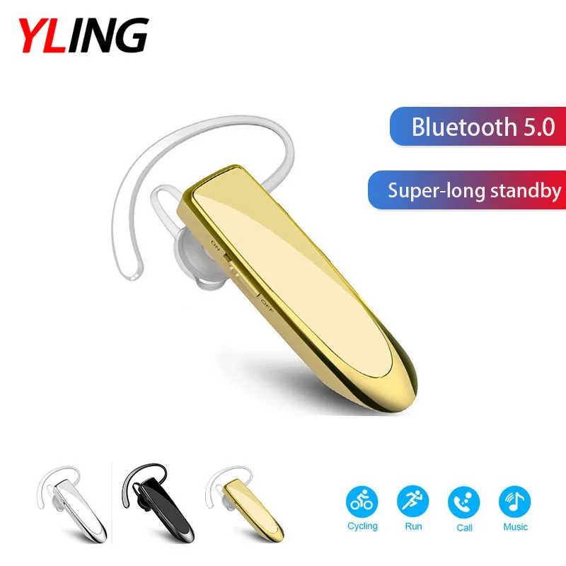 Bluetooth Headset Bluetooth 5 0 Earpiece Handsfree Headphones Mini Wireless Earphone Earbud Earpiece For iPhone Xiaomi