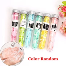 Мини-мыло для путешествий, наружное мыло для тела, для мытья рук, конфетти, блюдо, пенящееся цветочное бумажное мыло, одноразовое чистое мыло TSLM2