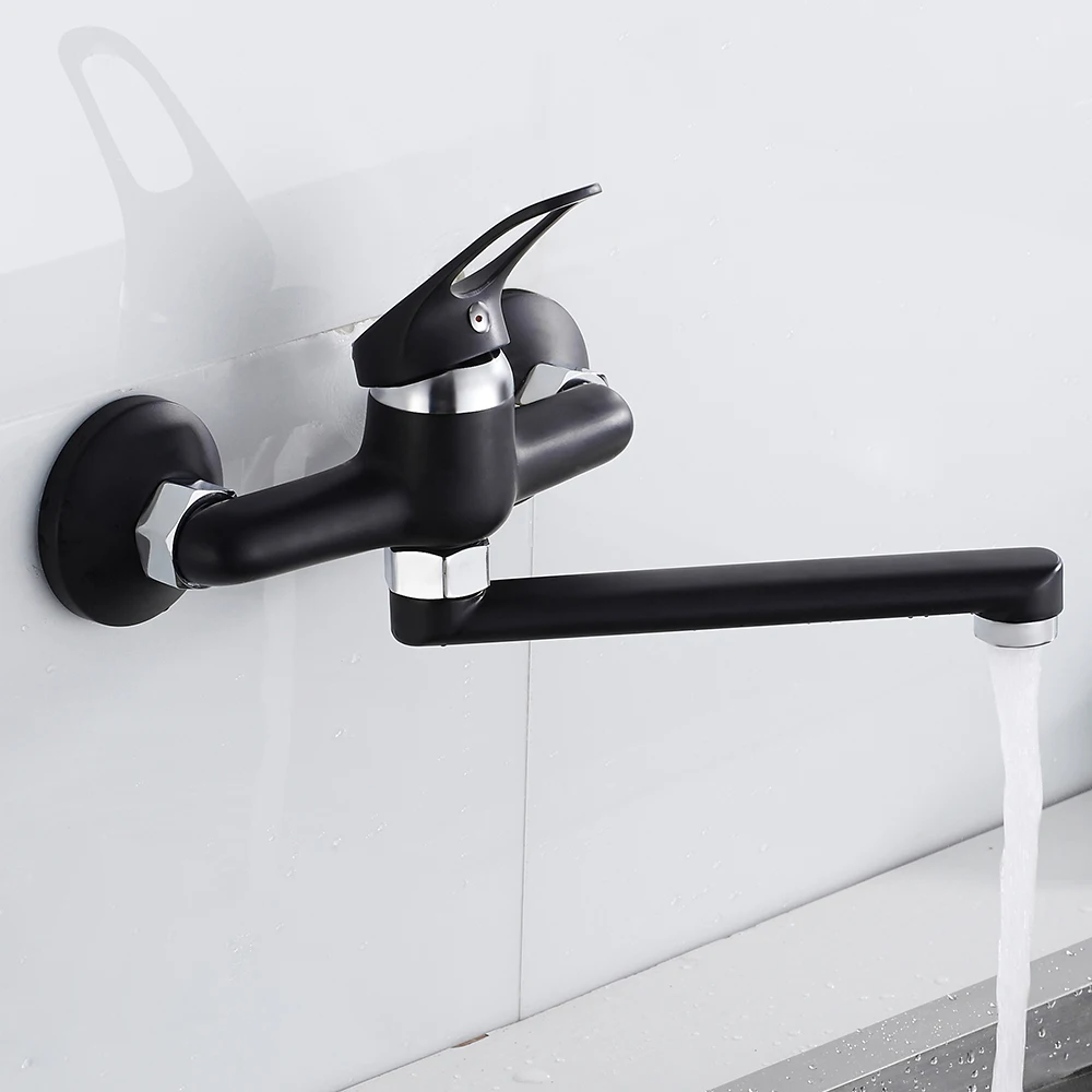 Kitchen Faucet Mixers Wall Mounted Single Handle Mixer Tap Sink