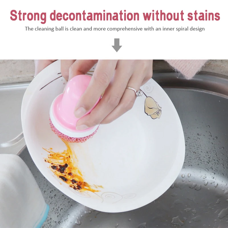 

Nano Cleaning Ball Kitchen Cleaning Tools Better Than Steel Wire Wool Scouring Pad Colourful Scrub Dishwashing Polishing Brush