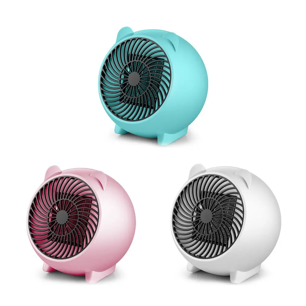 

New Cartoon Mini Heaters Of 2018 Mini Heaters Table Top Small Electric Heaters Household Electric Heaters Blue dropshipping