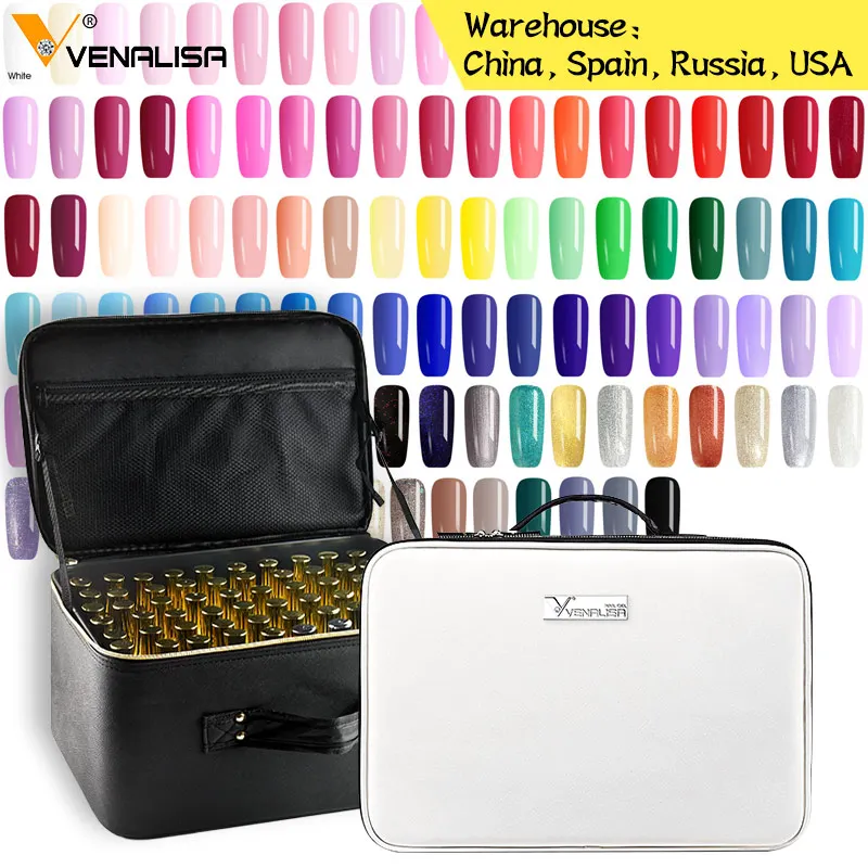 Skup 2019 nowy 111 fashion color 12ml Venalisa gel polish vernish lakier żelowy kolorowy do paznokci artystyczny design cały zestaw zestaw do paznokci żelowy