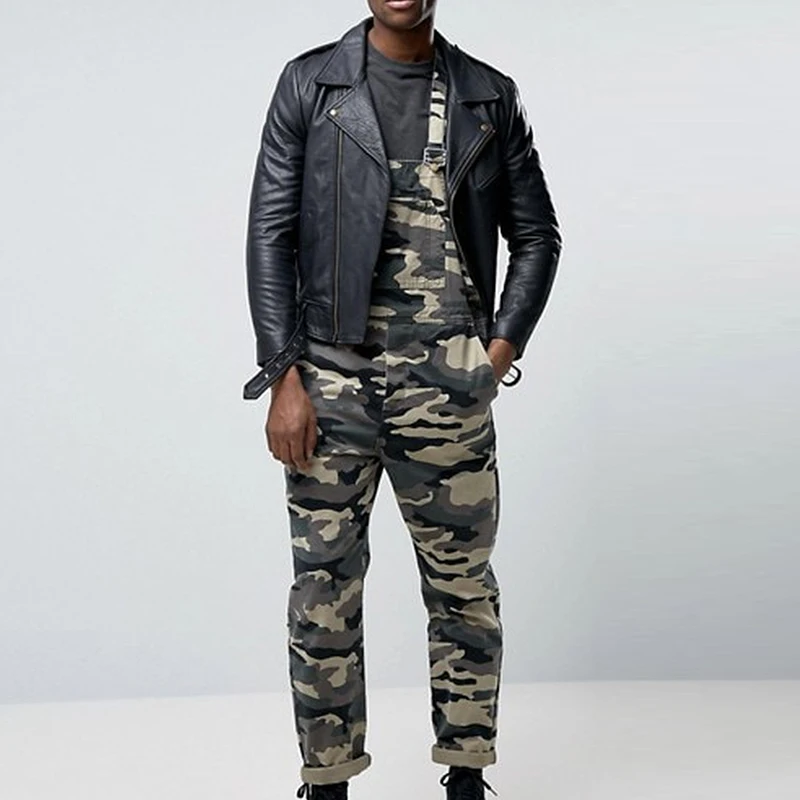 Мужской Ретро-комбинезон летний хлопковый комбинезон без рукавов Повседневные