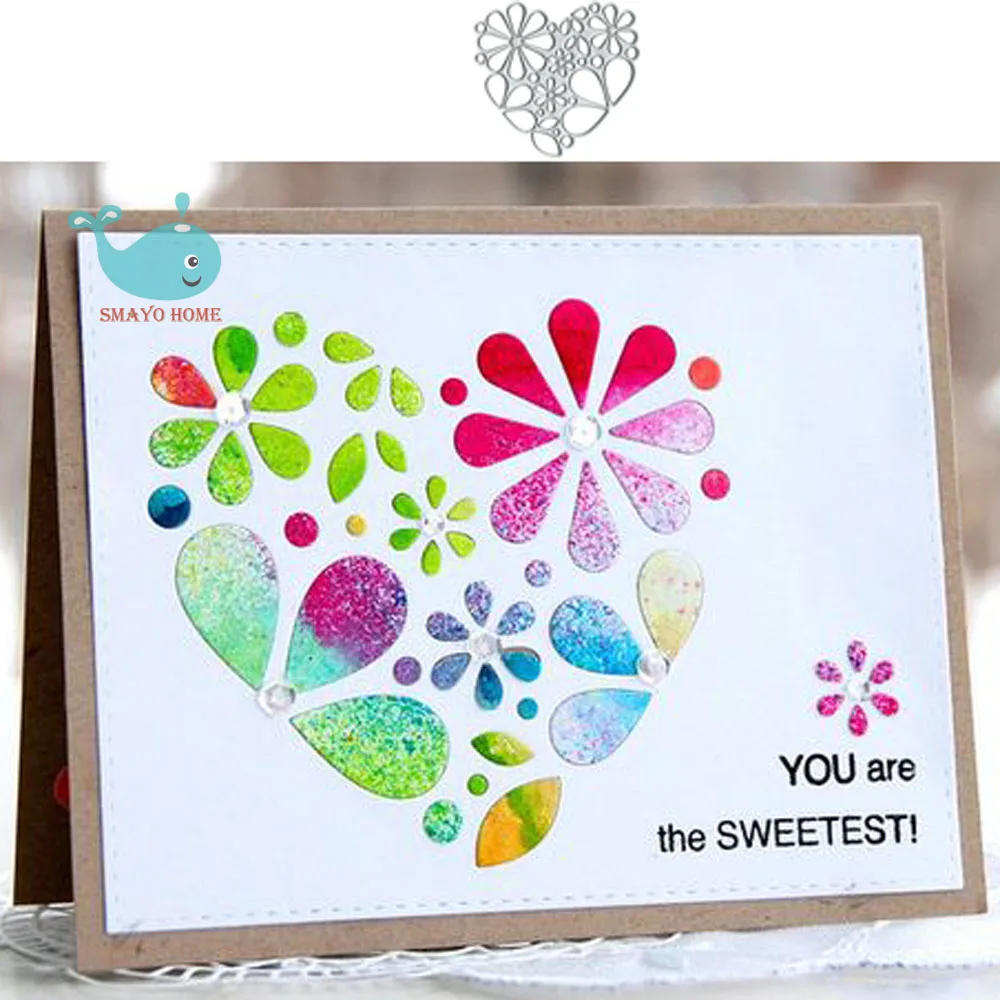 

Love Hollow Metal Cutting Dies Scrapbooking Stencil for Album Paper DIY Gift Card Decoration Embossing Dies New 2019