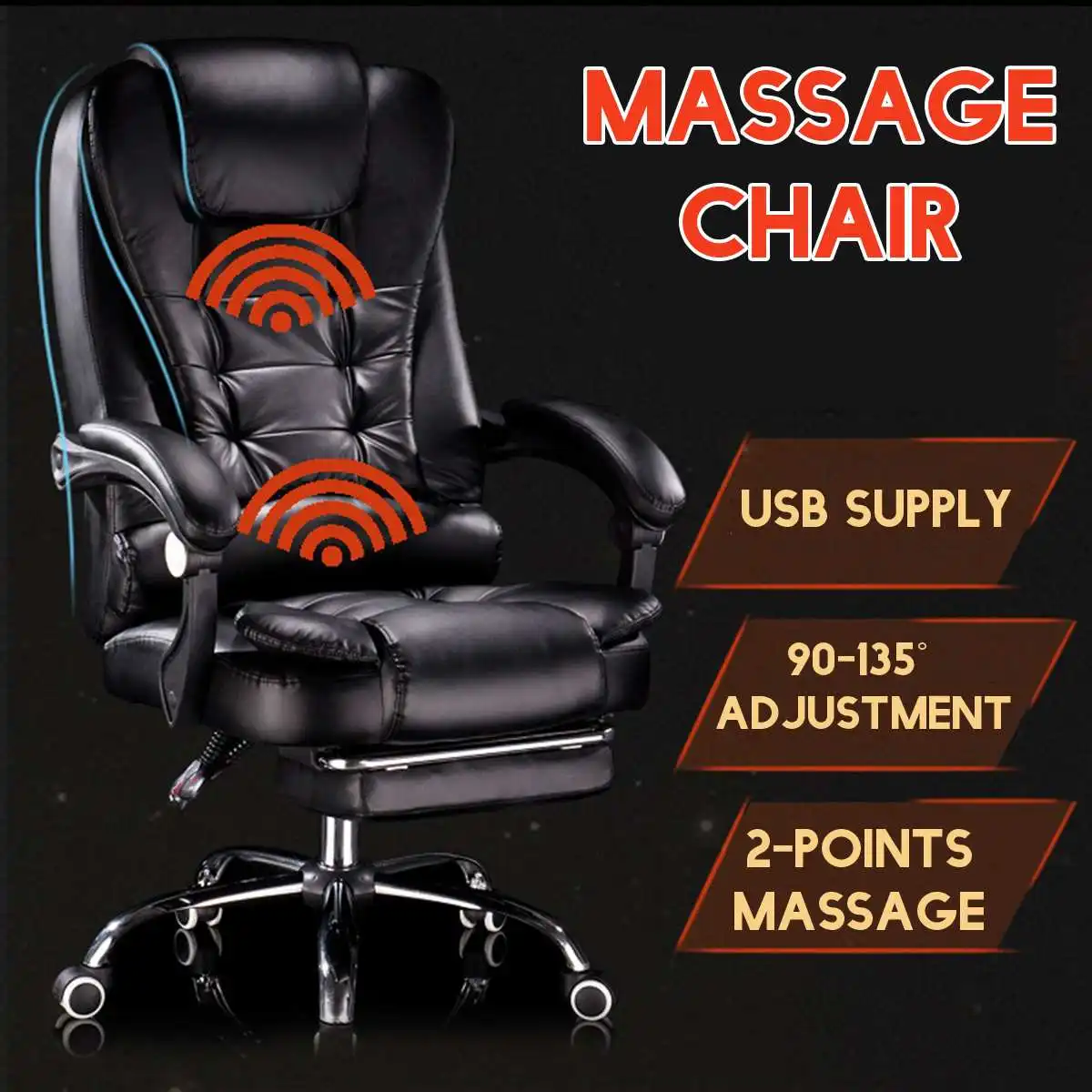 

High Quality Office Chairs Ergonomic Leather Computer Gaming Chair Internet Cafe Seat Household Reclining Chair Free shipping