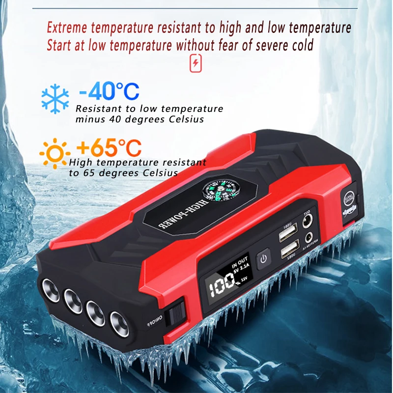 22000mAh 400A Power Bank starting for Car Jump Starter Starting Device Charger Powerbank Emergency Booster Battery | Автомобили и