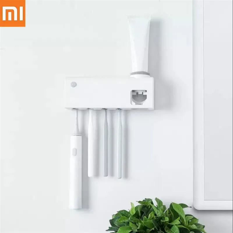 Xiaomi Mijia Dr. meng UVC Ультрафиолетовый Стерилизатор зубных щеток съемный Автоматический Дозатор зубной пасты держатель зубной щетки