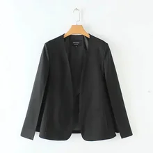

Split Design Cloak Women Suit Coat Office Lady Black White Jacket Fashion Streetwear Casual Loose Outerwear Tops C613 latest