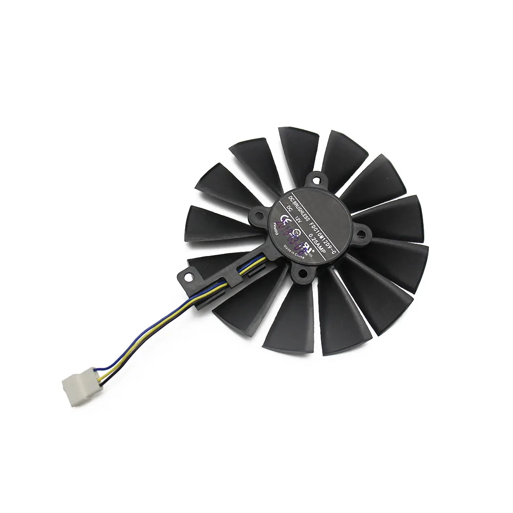 95 мм FDC10M12D9-C DC12V 0.25AMP 4Pin 12V GTX 1050 Ti вентилятор кулера для ASUS GTX1050 1050Ti ROG strix OC Вентилятор Охлаждения видеокарты