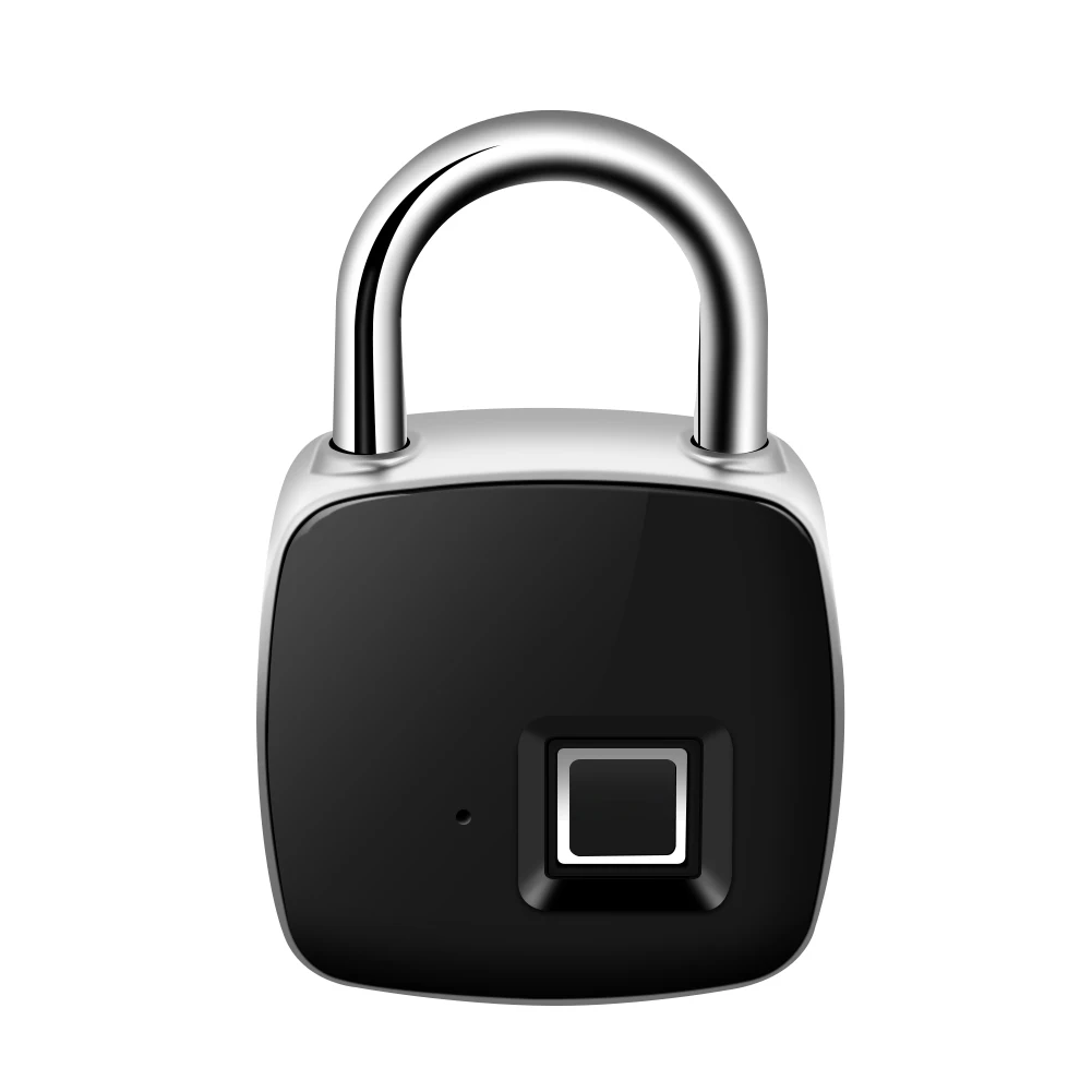 Блокировка распознаванием отпечатков пальцев Smart Keyless водонепроницаемые замки безопасности Противоугонный замок с микро-usb кабелем