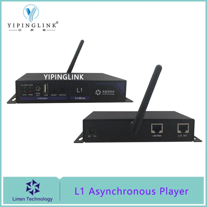 LINSN L1 асинхронный автономный медиаплеер с usb wifi и lan для постера светодиодный