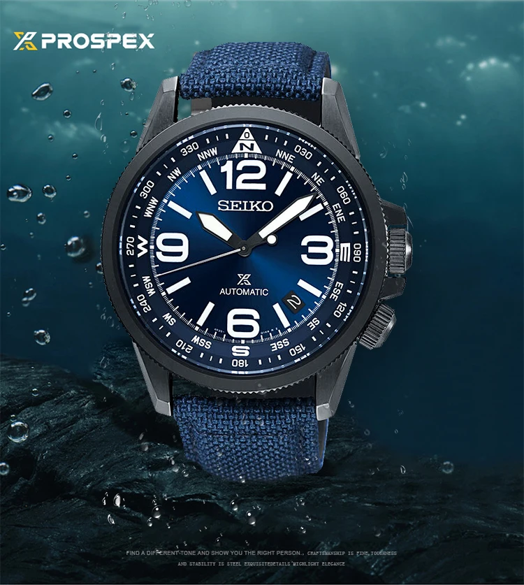 SEIKO brand official original product PROSPEX series watch men automatic mechanical watch casual fashion waterproof wristwatch