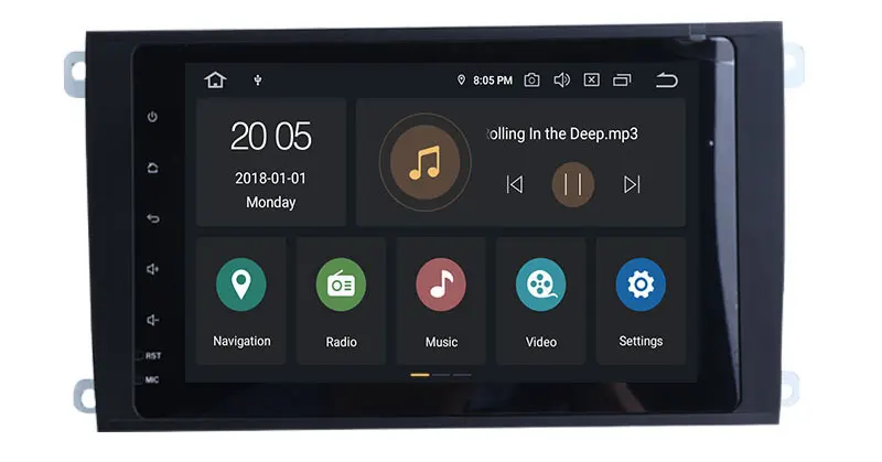 Perfect Android 9.0 Octa Cores Car Radio Stereo System For Porsche Cayenne 2003-2010 With Canbus Wifi GPS Navigation Radio Carplay 9