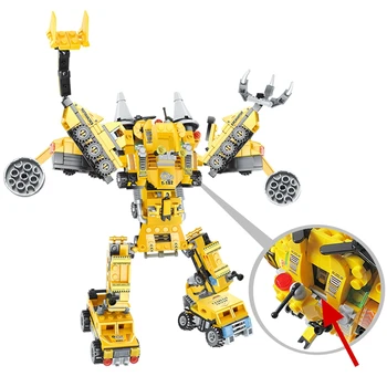 

Transformation Engineering Vehicles, Crazy Building Blocks,Building Blocks, Infrastructure, Children's Puzzle, DIY Toys 802D
