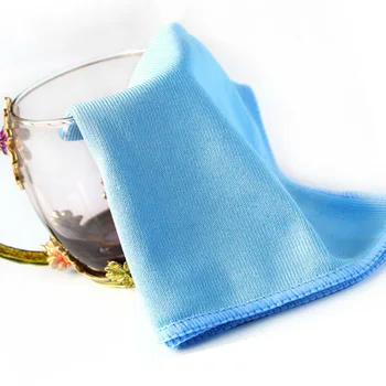 

5pcs Blue Microfibre Cleaning Auto Car Detailing Soft Cloths Wash Towel Duster