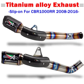 

CBR1000RR 2008-2016 Slip-on titanium alloy Motorcycle exhaust muffler middle pipe austin racing escape for CBR1000RR 2008-2016