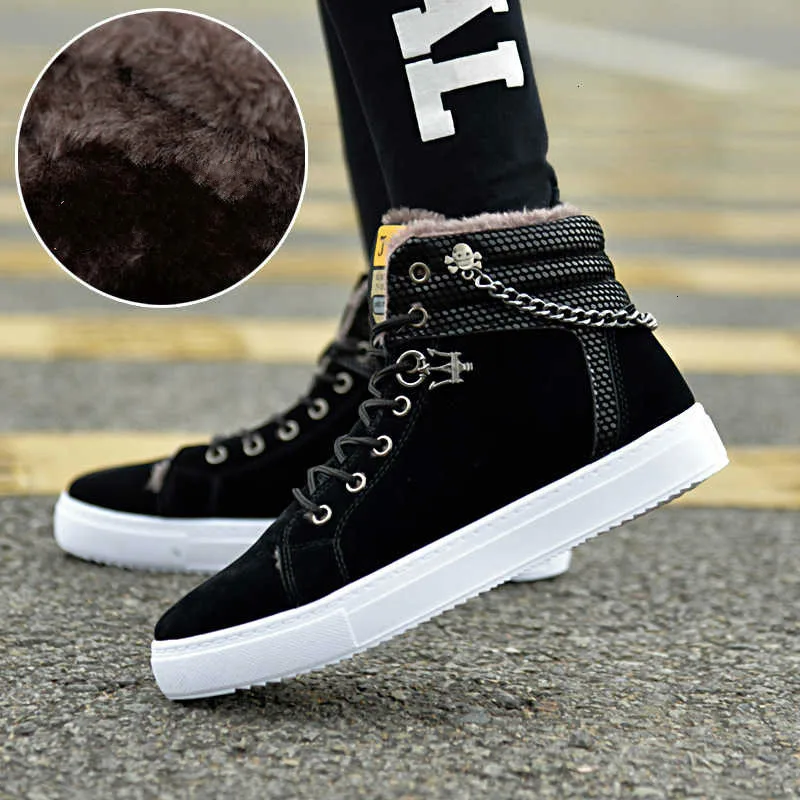 

2020 Winter Man Snowfield Boots High Help Keep Warm Leisure Time Martin Boots Man Increase Down Male Boots Male Cotton-padded