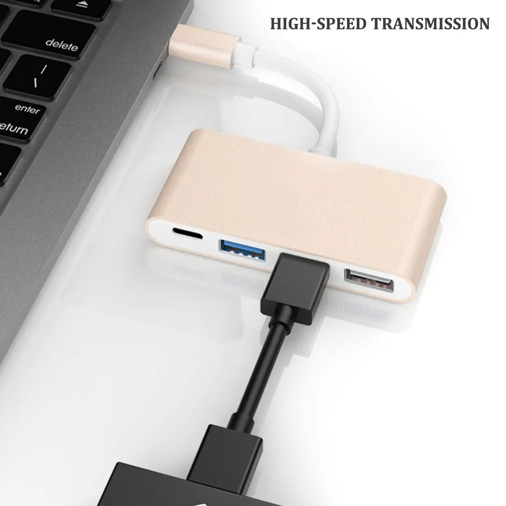 3,1 USB C концентратор типа C к USB 3,0 сплиттер конвертер для MacBook Pro Air портативный Hab адаптер Аксессуары для ноутбуков