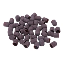 50Pcs Sanding Bands Block Caps Without Grip 80# 120# 180# 13x19Mm Sanding Cap Manicure Pedicure Electric Nail Drill-01