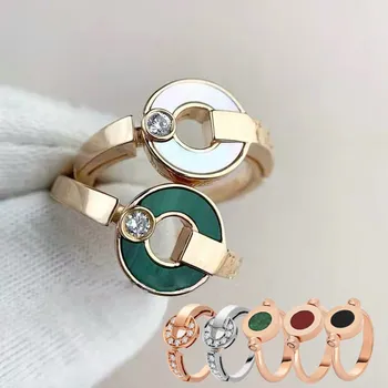 

Simple taste mother-of-pearl ring female original brand jewellery suitable for marriage proposal ring designated love
