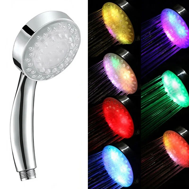 

Led Illuminate Colorful Flashing Shower Faucet Temperature Controlled Color Changing Shower Faucet DC112