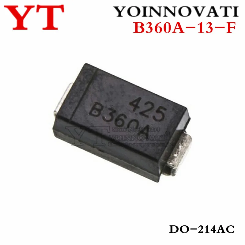 

10 шт B360A B360A-13-F 3A 60V SMA DO-214AC новый оригинальный