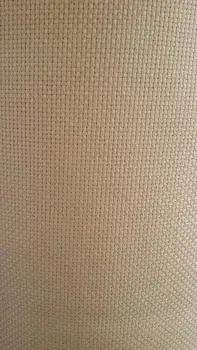 

9TH 100% cotton aida 14CT embroidery cross stitch Aida canvas fabric linen color, mushroom light mocha brown natural color