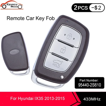 

KEYECU Smart Remote Car Key Fob 3 Button 433Mhz ID46 PCF7953 Chip for Hyundai IX35 2013 2014 2015 Part Number: 95440-2S610