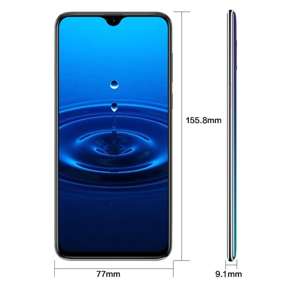 Cubot R15 SmartPhone Android 9.0 Pie 6.26'' 19:9 Water-Drop Screen MT6580P 2GB+16GB Finger ID Dual Rear Camera 13MP 3000mAh Good