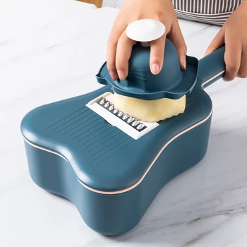 

Kitchen Tools Stainless Steel Blade Multi-Function Vegetable Fruit Peeler Strainer Drain basket Ukulele Shape Kitchen Gadget