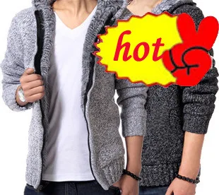 Fluffy Mens Thick Sweater Boys Coat Hooded Plus Size Long Sleeve Knitted Cardigan Grey Sweater Winter Male Fashion Knitwear Fluffy Mens Thick Sweater Boys Coat Hooded Plus Size Long Sleeve Knitted Cardigan Grey Sweater Winter Male Fashion Knitwear