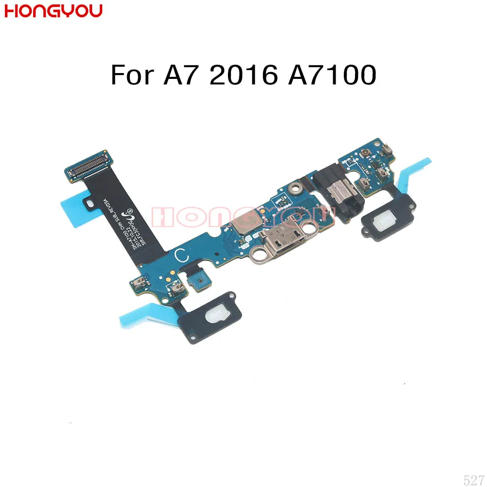 USB коннектор для зарядки док станции разъем штекер гибкий кабель Samsung Galaxy A7 2016 A7100