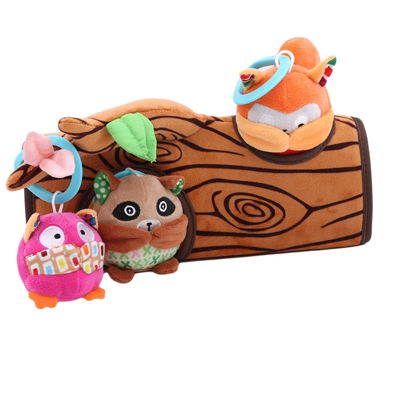 Детские игры для раннего обучения в прятки для детей, плюшевые игрушки, куклы для детей, Brinquedos Kawaii, подарок для ребенка, Монтессори, плюшевые игрушки - Цвет: as picture