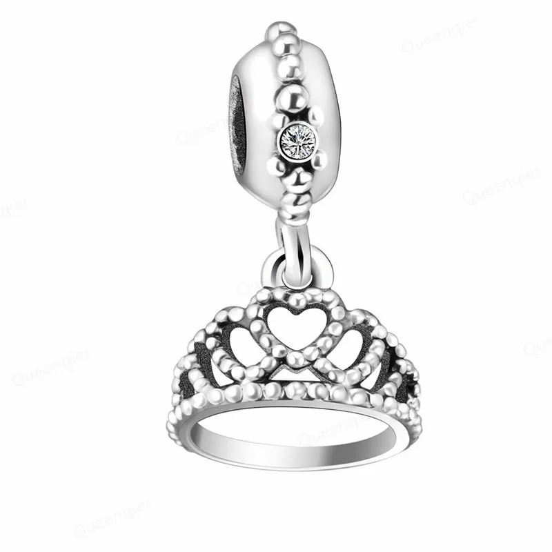 

Crown 925 Sterling Silver Charm Beads Fit Pandora Original Bracelet DIY Jewelry Making For Women Wholesale Fashion Pendant