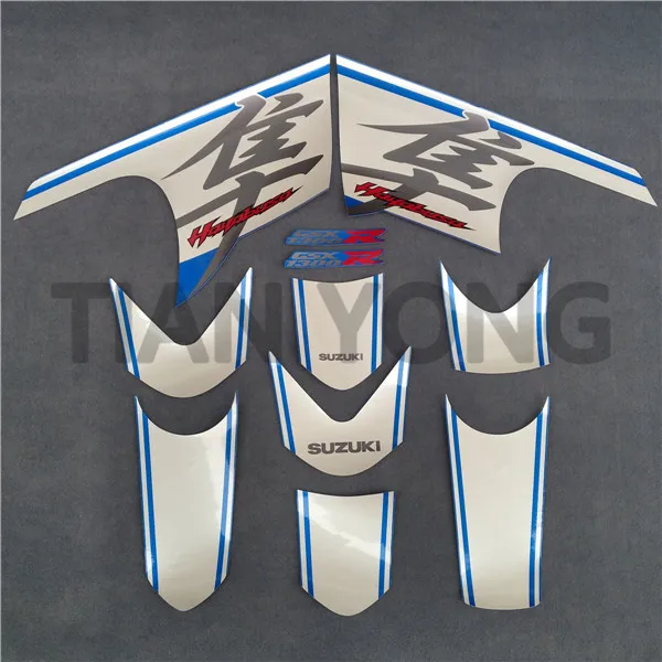 Мотоцикл для Suzuki GSXR1300 Hayabusac 2008-2009-2010-2011-2012-2013- полный комплект наклейка - Цвет: 1 style