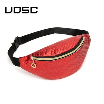 

UOSC New Waist Bag Women Pu Leather Fanny Packs Belt Bags For Women Bum Bag Chest Bag Phone Money Pouch