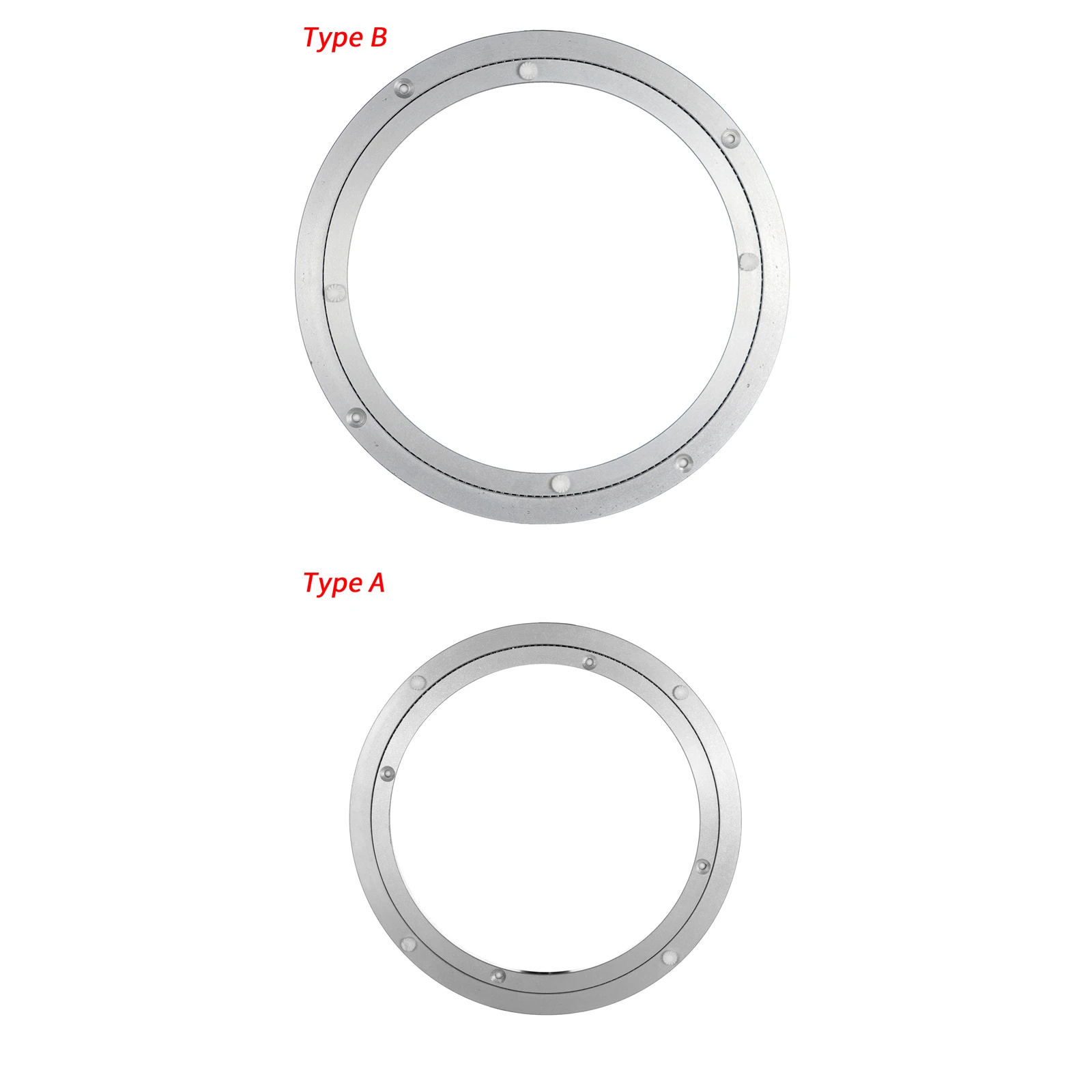 Plato giratorio de aluminio para mesa de comedor, rodamiento de placa giratoria, para muebles|Placas giratorias| - AliExpress