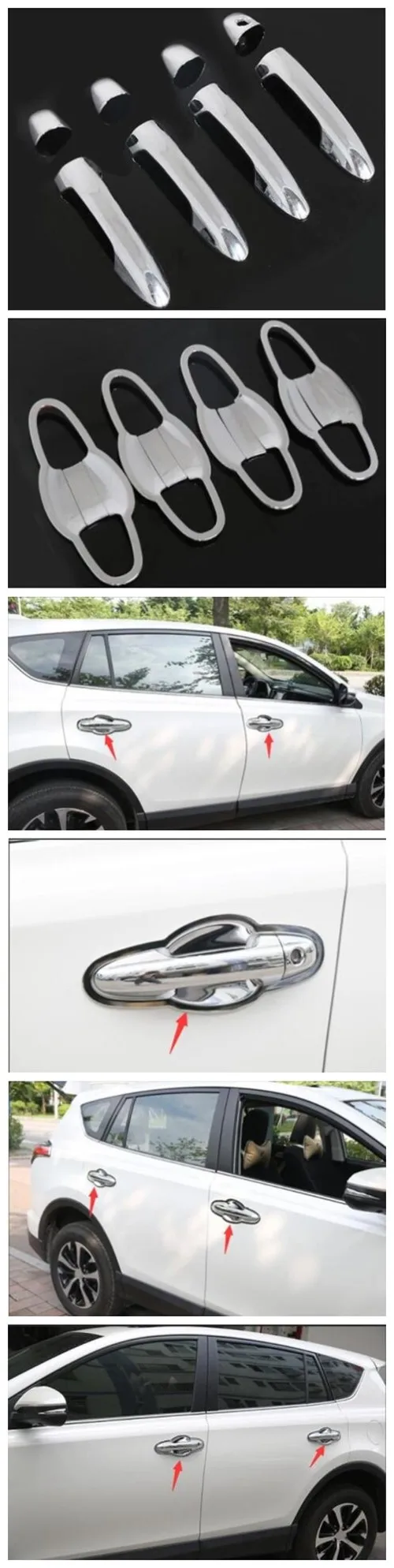 Специально для- для Toyota new RAV4 дверная ручка Чаша с блестками дверная ручка модификация