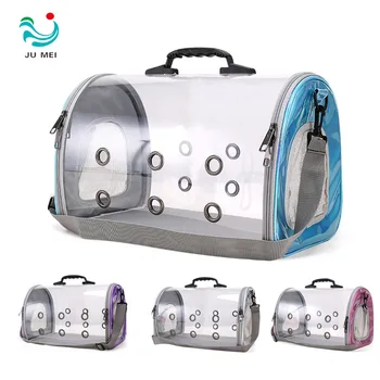 

Transparent Pet Bag Oblique Pet Backpack Nursing Portable mao bao Dog Pack Capsule wai dai bao