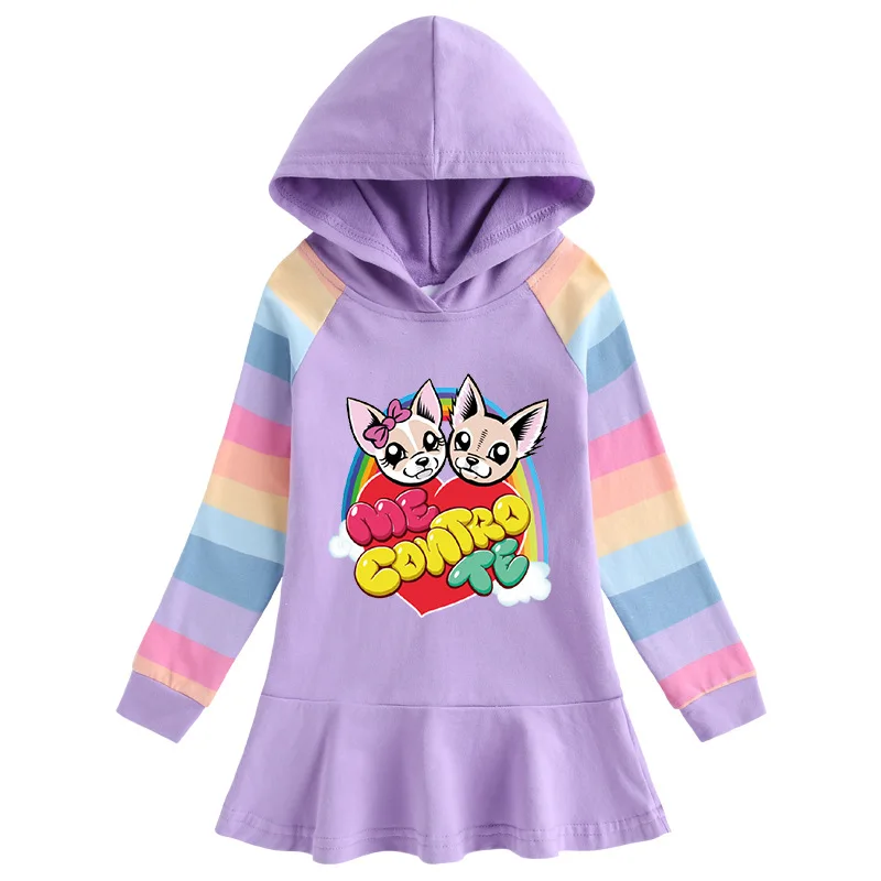 Vestidos Girls Autumn Dress Cartoon Princess Dress Costume Per Bambini Per Bambini Abiti Me Contro Te Baby Girls Dress 1-7T